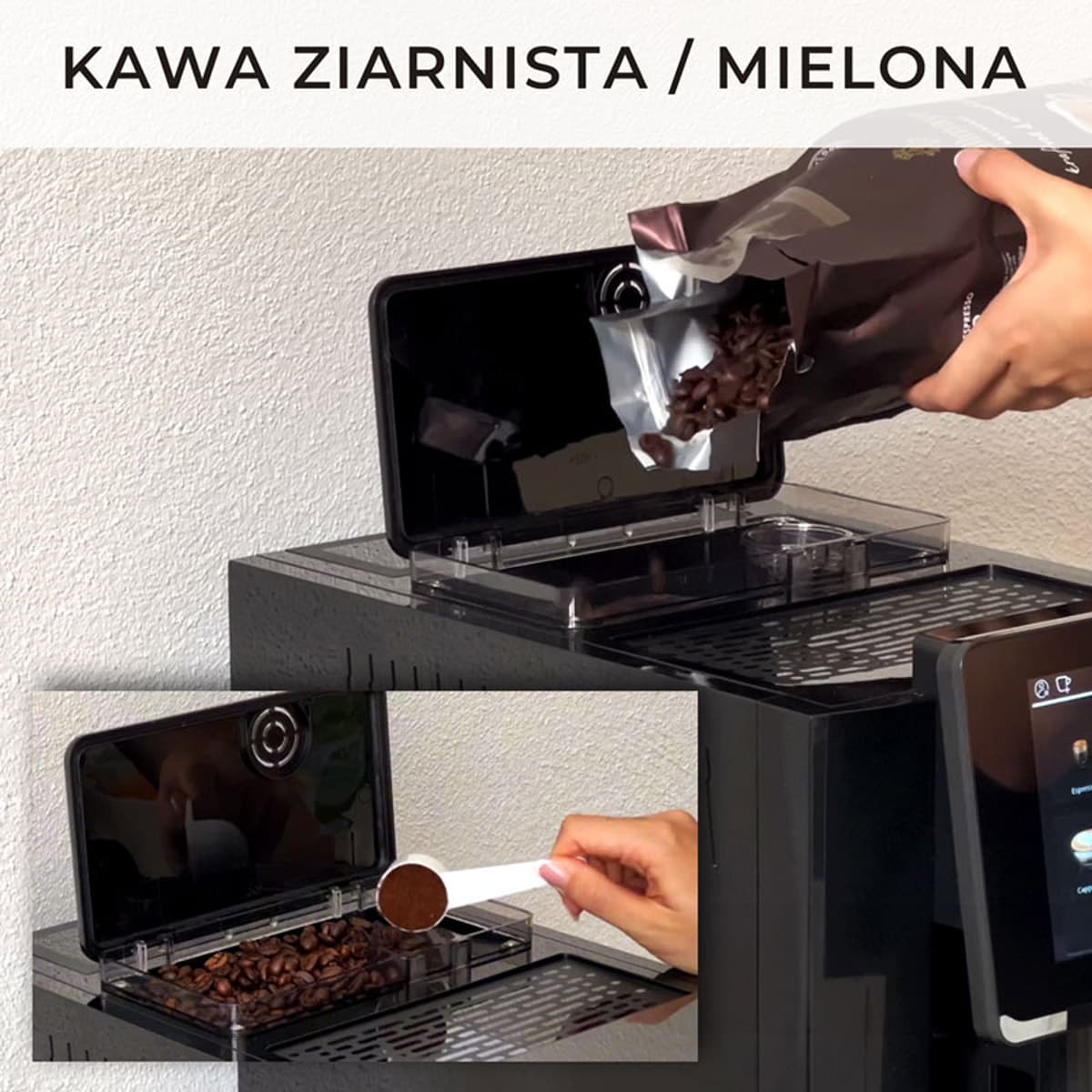 Автоматична кавомашина Coffee Aroma LCD PRO, 19 бар