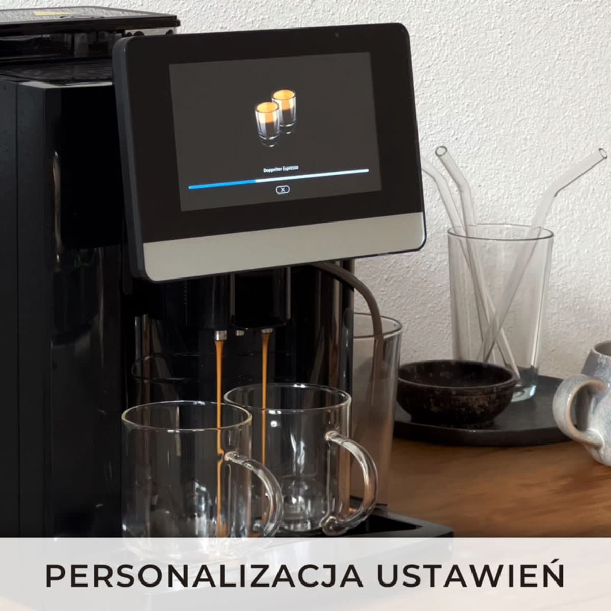Автоматична кавомашина Coffee Aroma LCD PRO, 19 бар