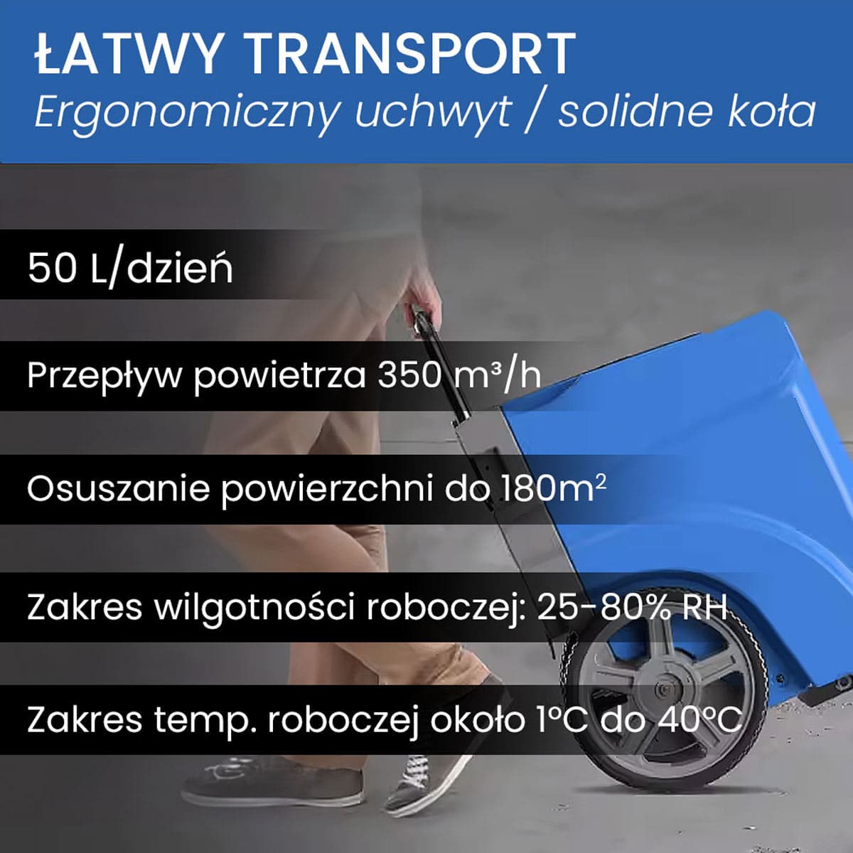 Осушувач повітря LookDry 50L, 50 л/добу