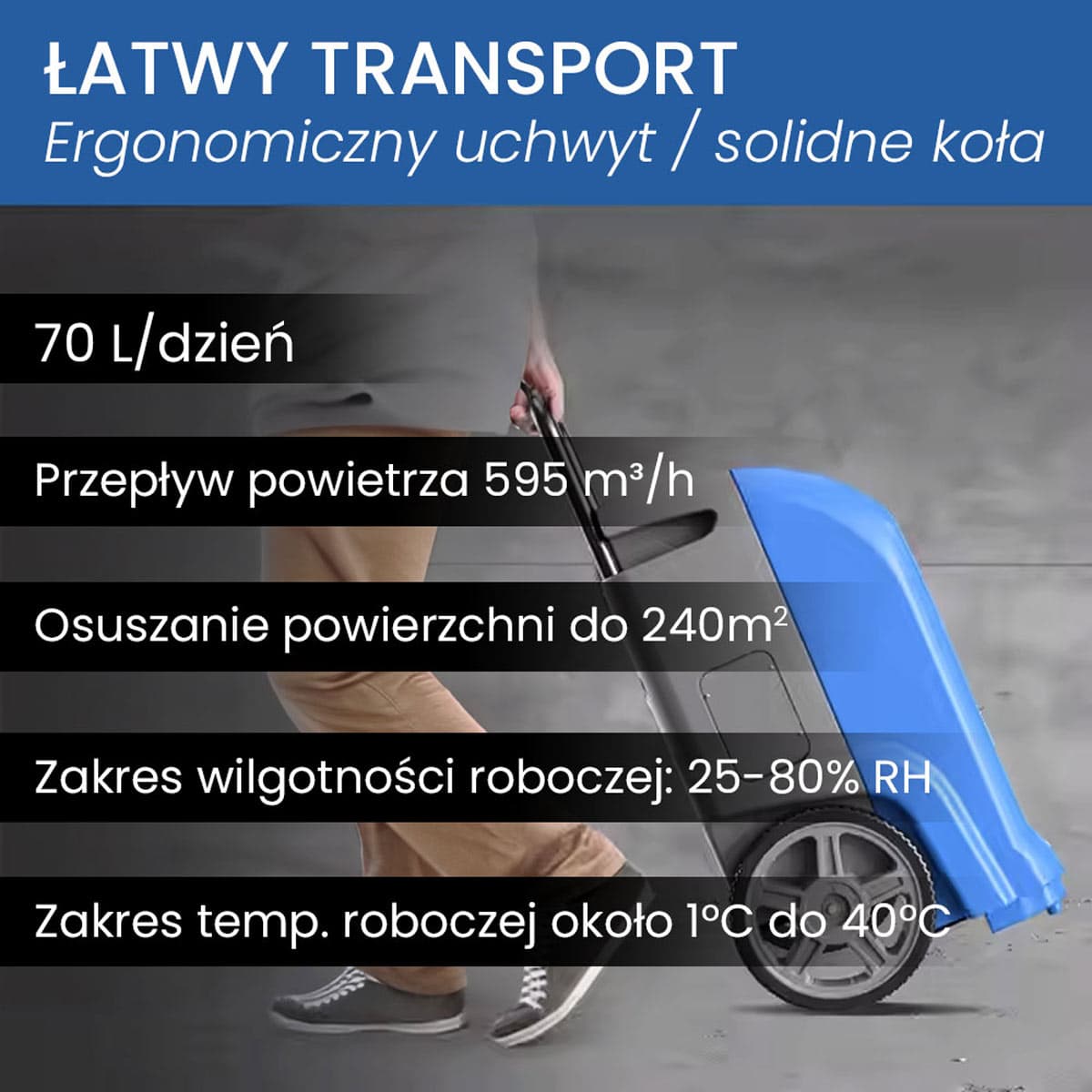 Осушувач повітря LookDry 70L, 70 л/добу