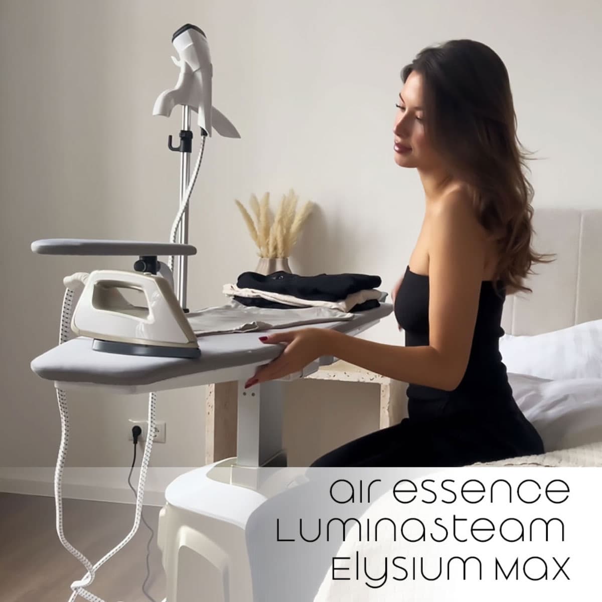 Парова система для прасування 2в1 LuminaSteam Elysium Max, 150 г/хв, білий