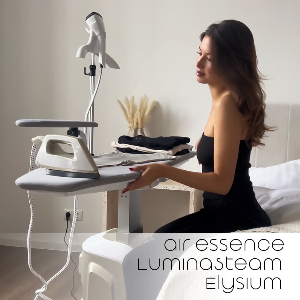 Парова система для прасування 2в1 LuminaSteam Elysium, 120 г/хв, білий