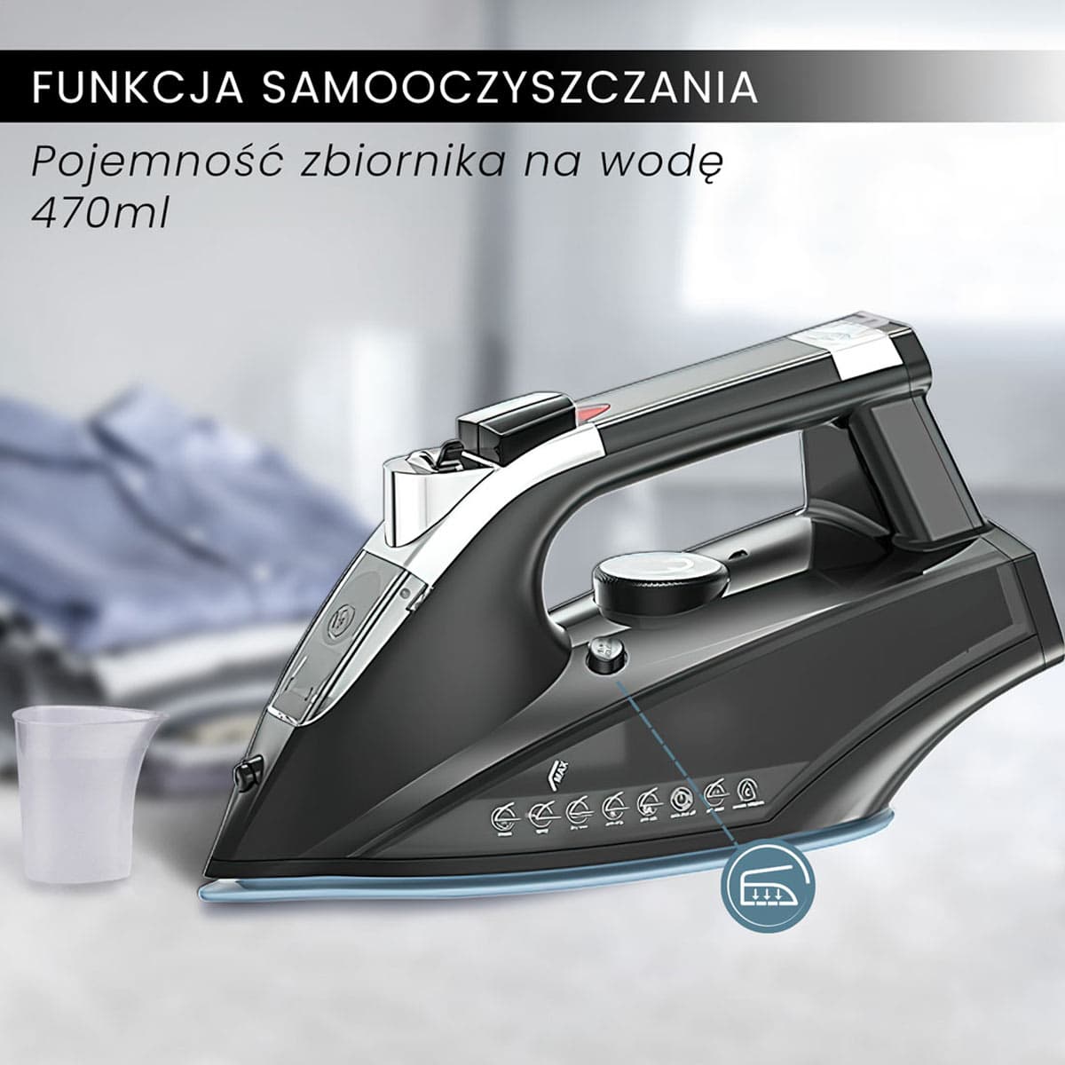 Парова праска Moosoo IronSteam, 1800 Вт