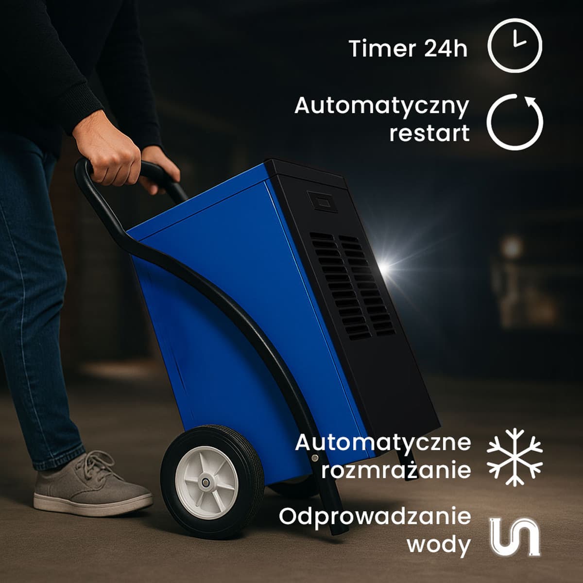 Осушувач повітря Venturo V1, 60–100 м², синій