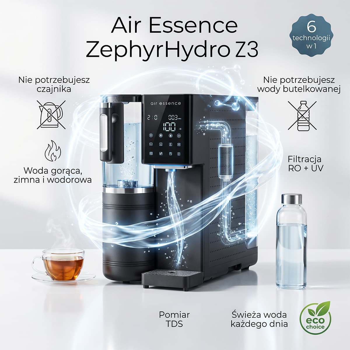 Система зворотного осмосу Zephyr H₂Gen3, 6 в 1